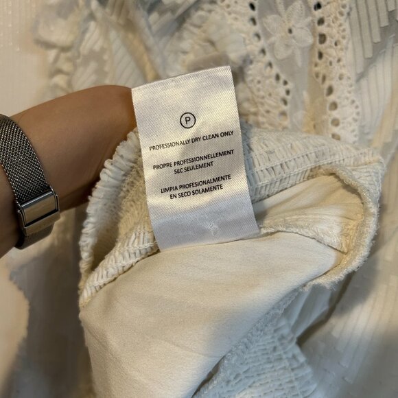 Anthropologie - Not So Serious - Donna Lace Blouse - White - Picture 13 of 13